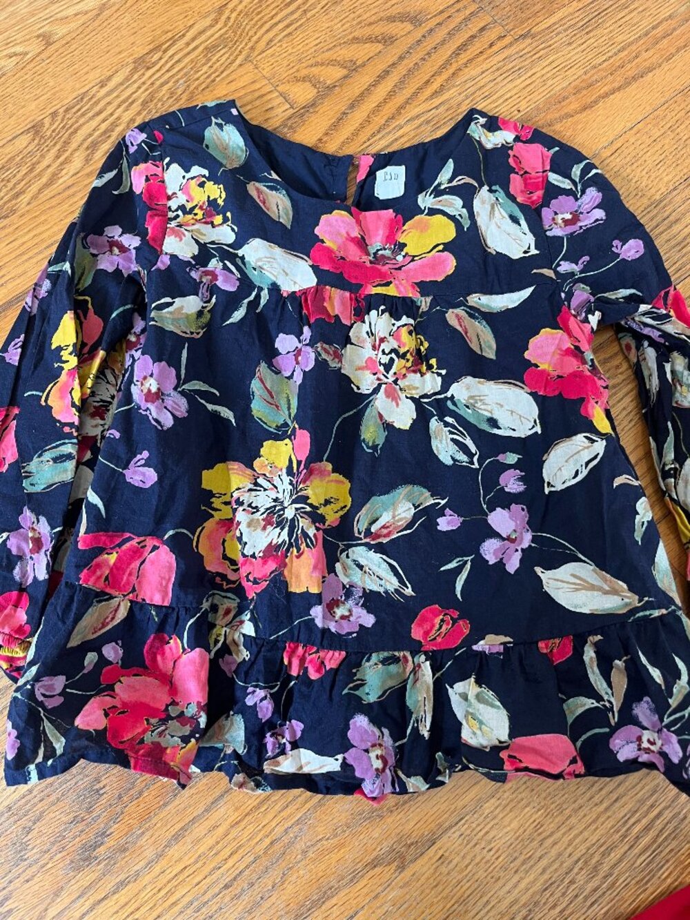 Gap floral cotton blouse